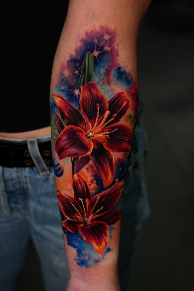 color tattoo style
