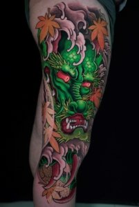 dragon japanese tattoo