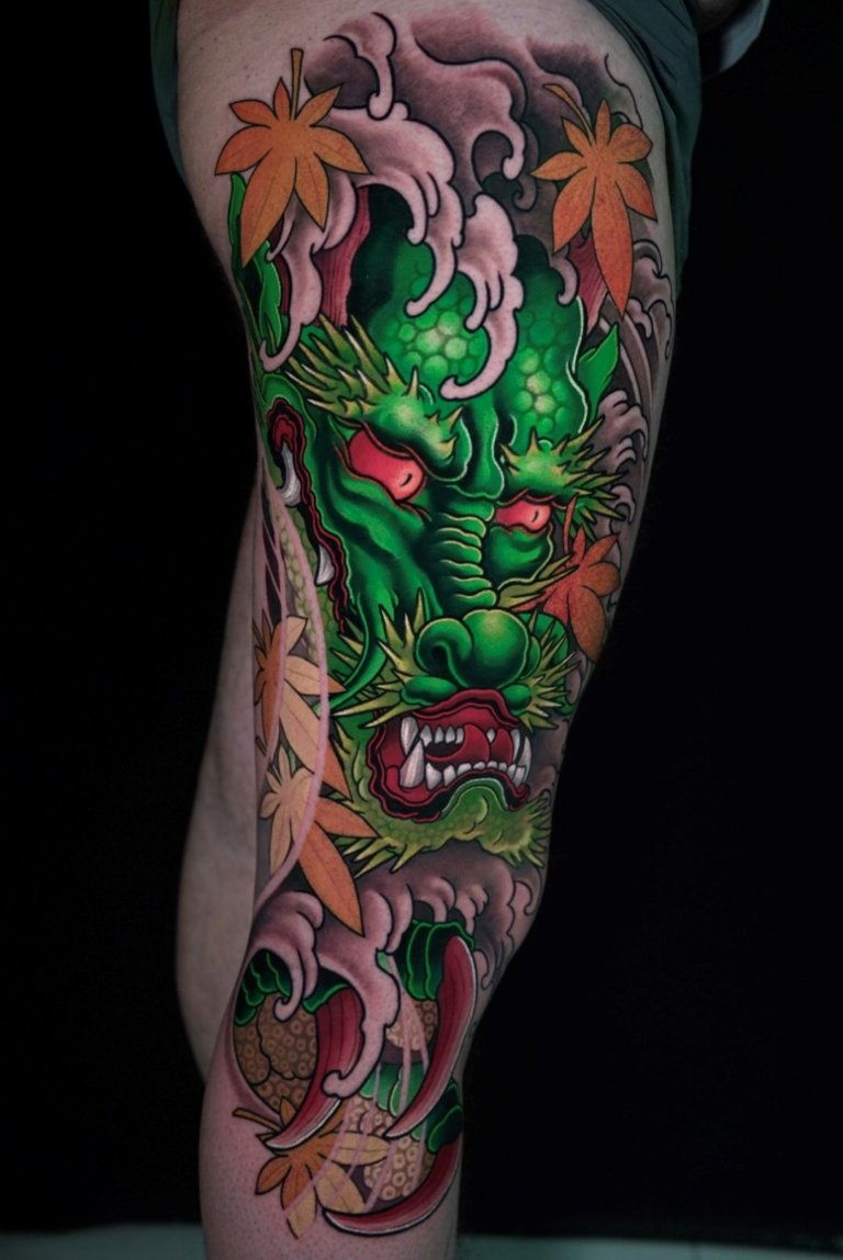 dragon japanese tattoo