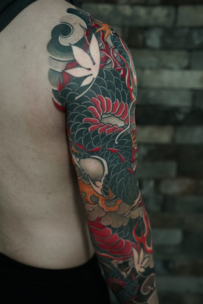 japanese tattoo full arm