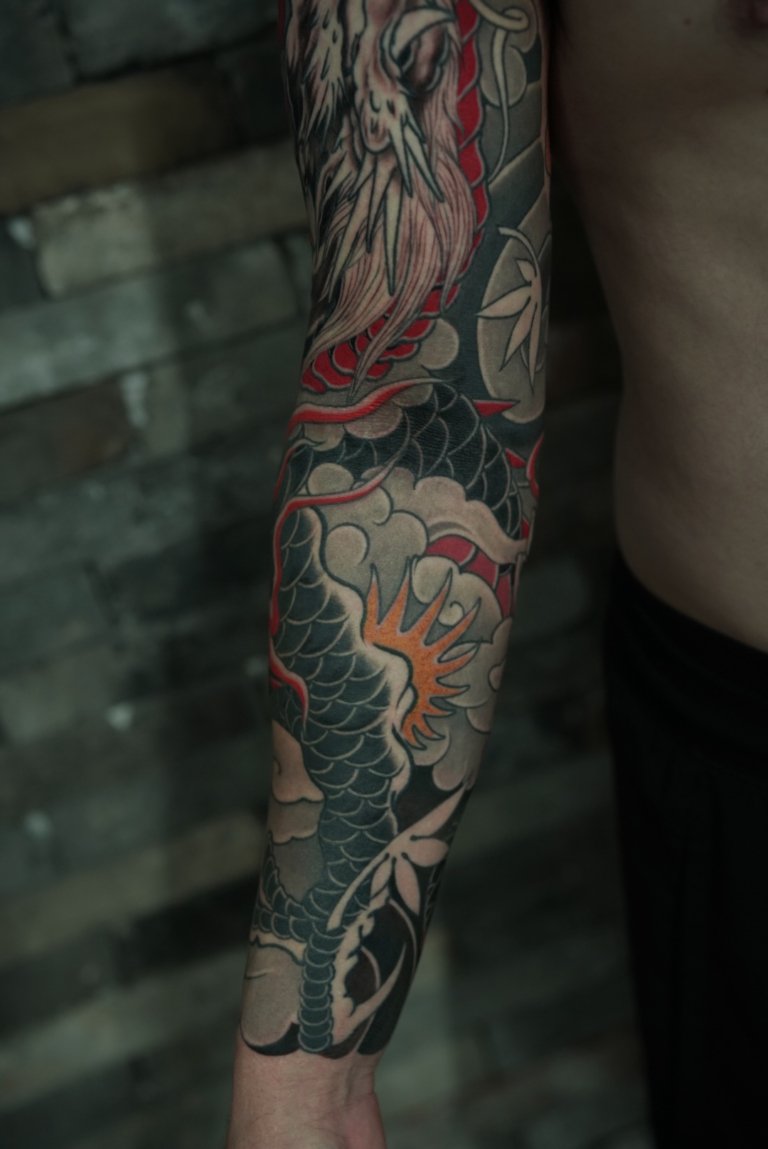 japanese tattoo full right arm