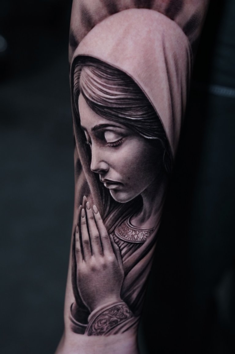 portrait tattoo style