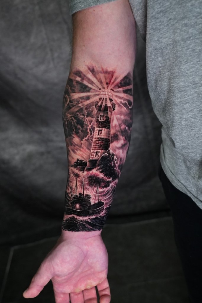 realism tattoo half sleeve san antonio