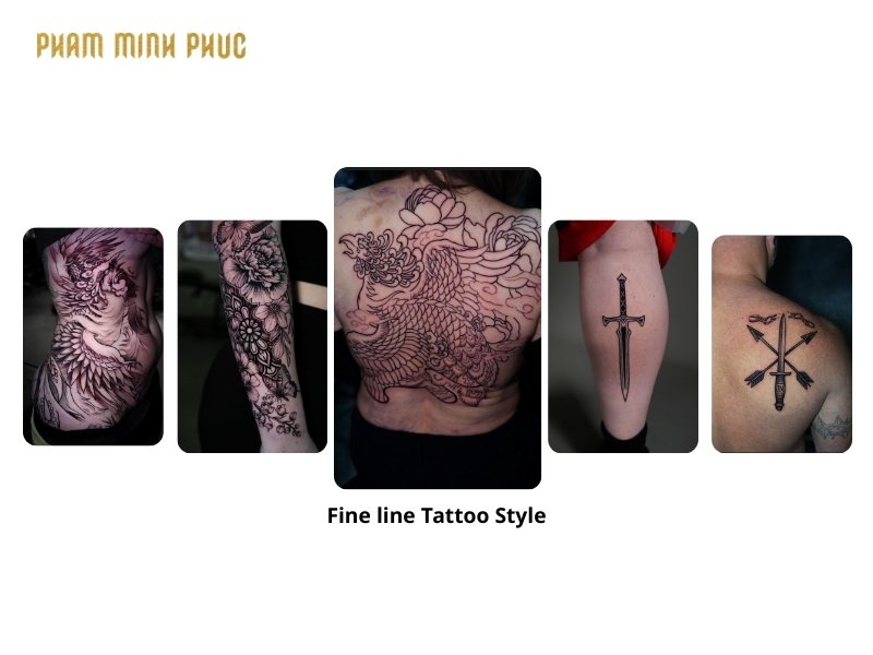 Fine line tattoo style