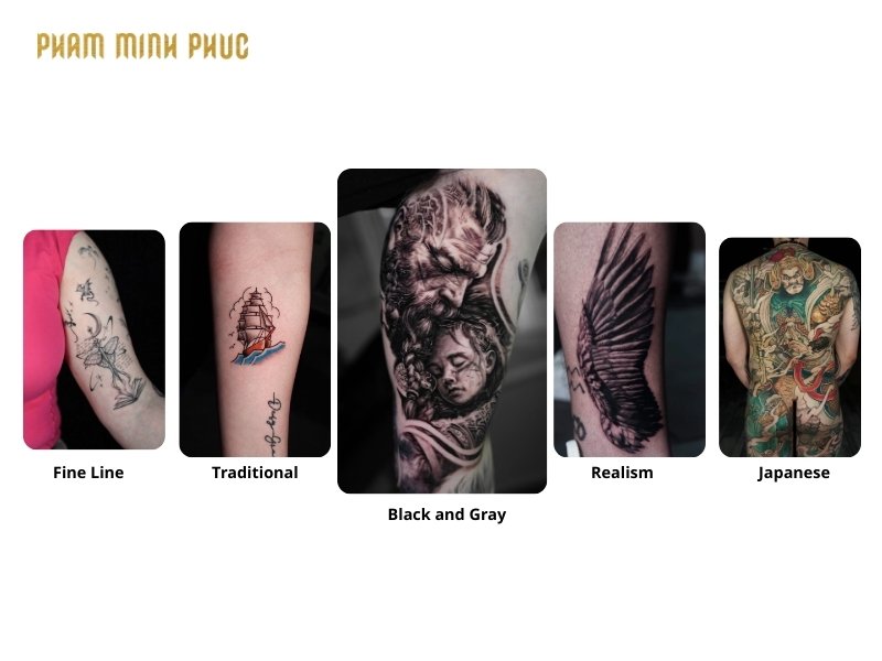 main tatto style types