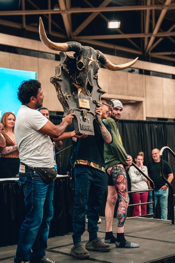 Minh's Tattoo At Longhorn Tattoo Expo in Texas