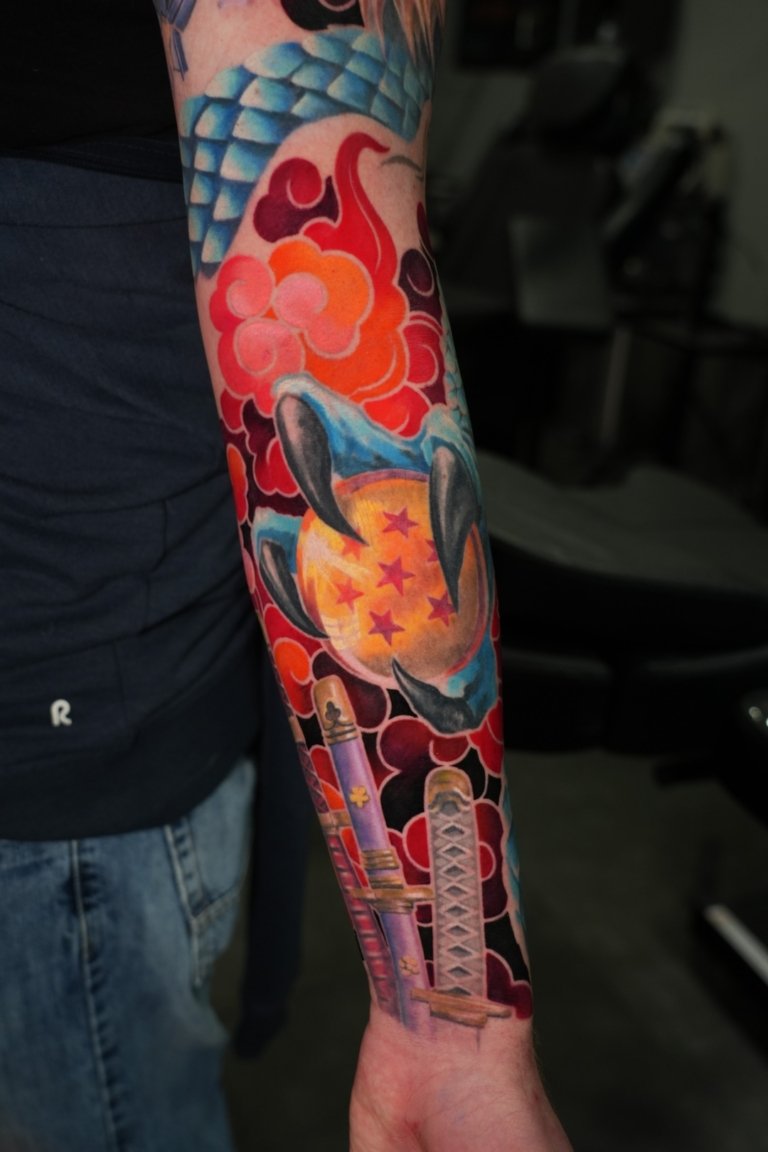 dragon ball anime tattoo