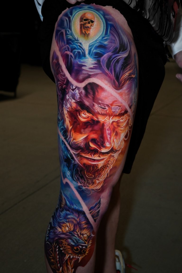 fantasy tattoo full sleeve