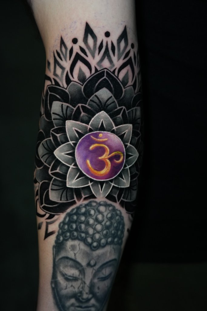 geometric tattoo sleeve