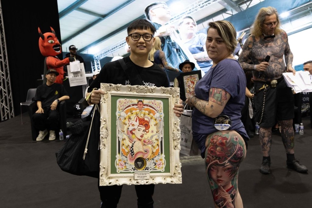 Minh Pham tattoo artist wins awards best of show