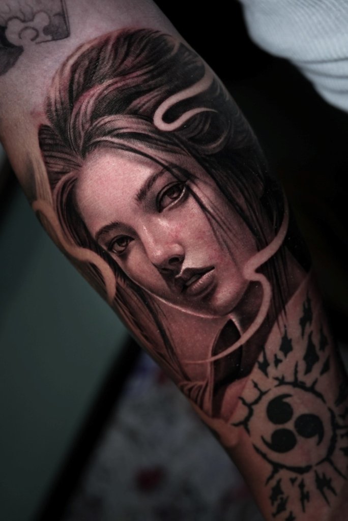 portrait fantasy tattoo