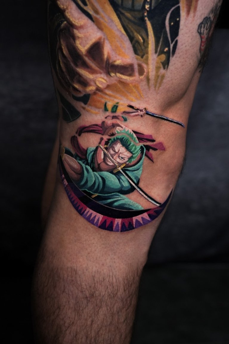zoro anime tattoo