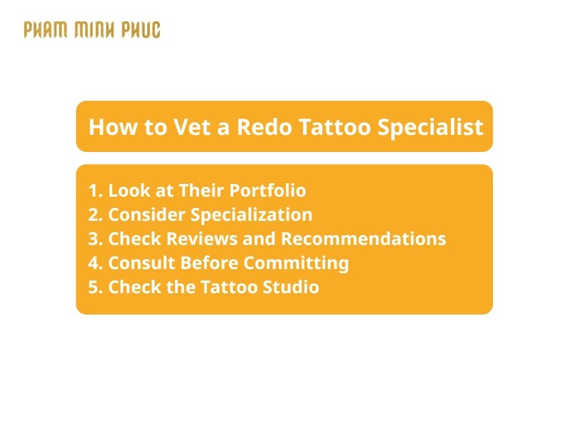 guide to vet a redone tattoo artist