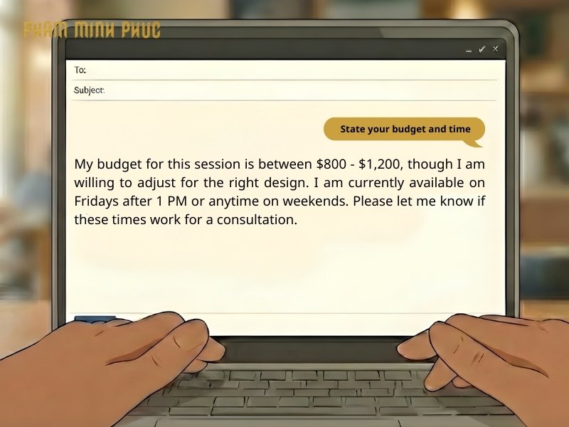 state your budget and availability