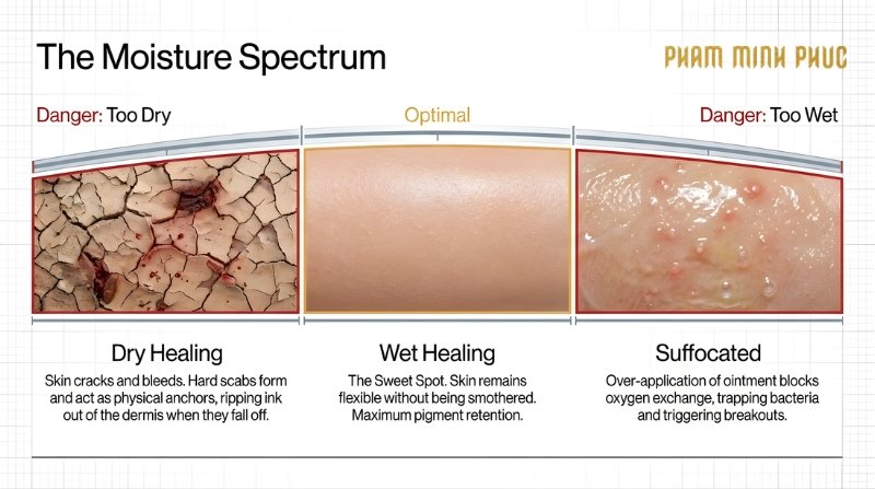 Wet healing is best in tattoo aftercare