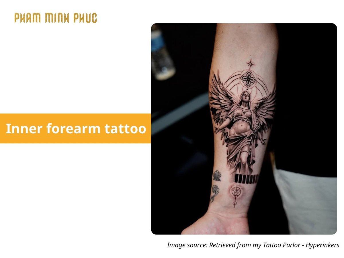 floral inner forearm tattoo idea