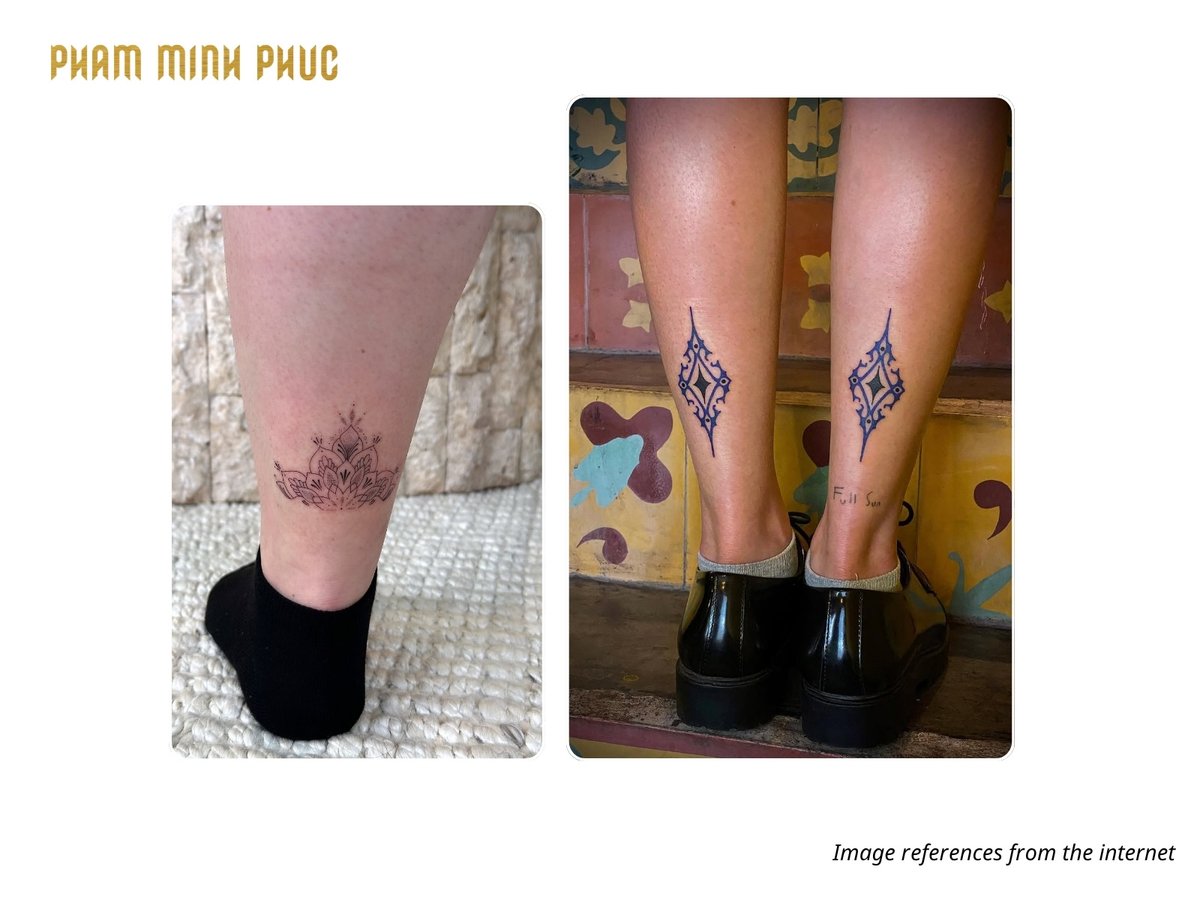 back ankle tattoo