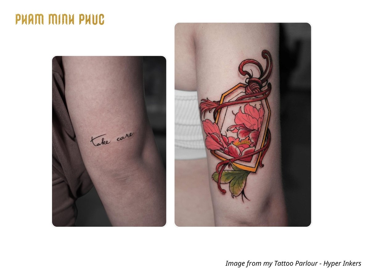 back of arm tattoo placement