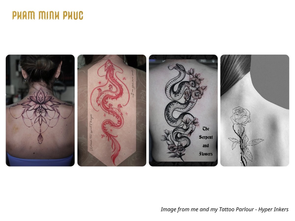 back tattoo idea for women