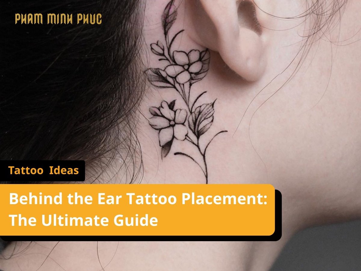behind the ear tattoo placement