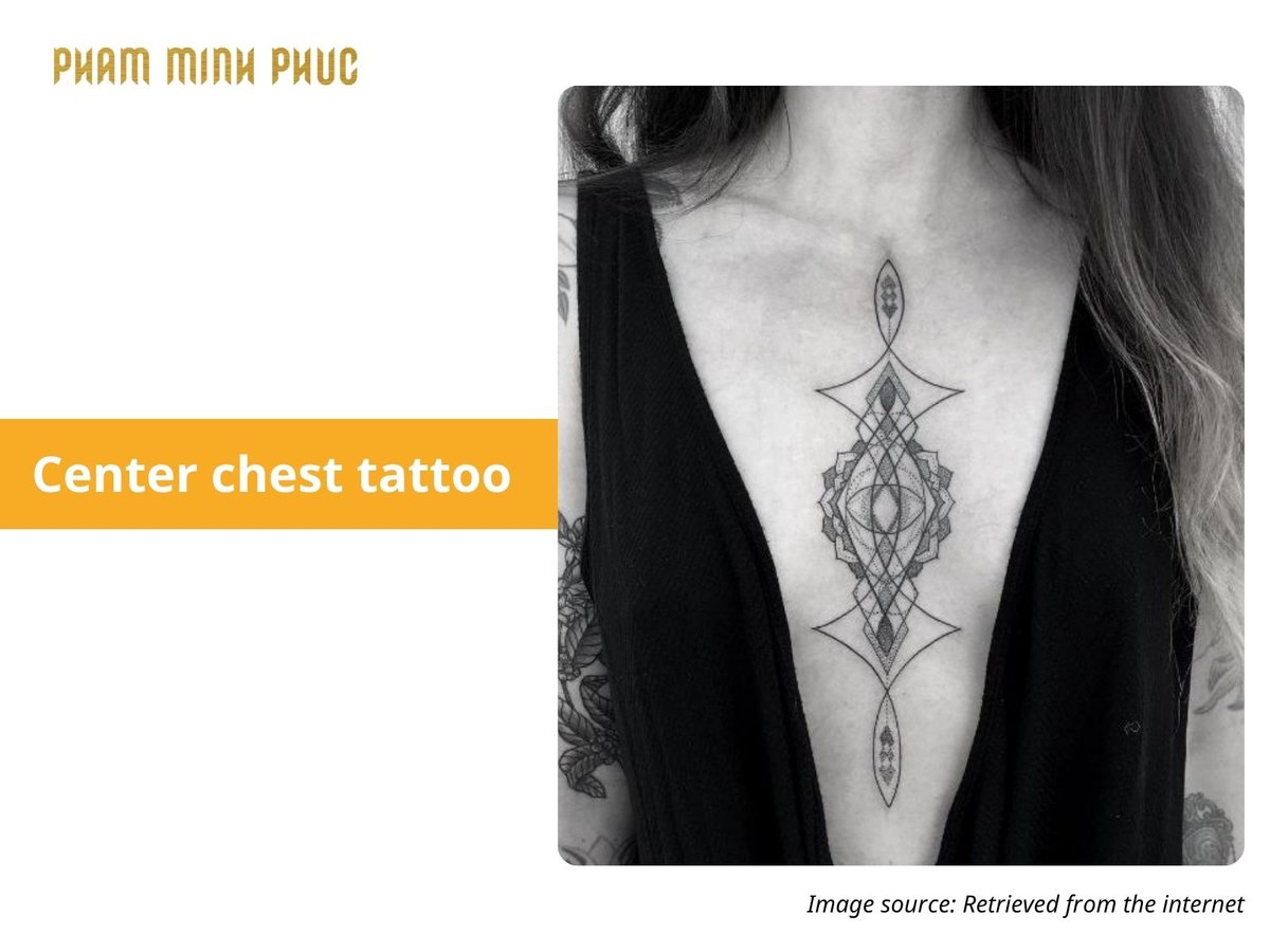 center chest tattoo idea
