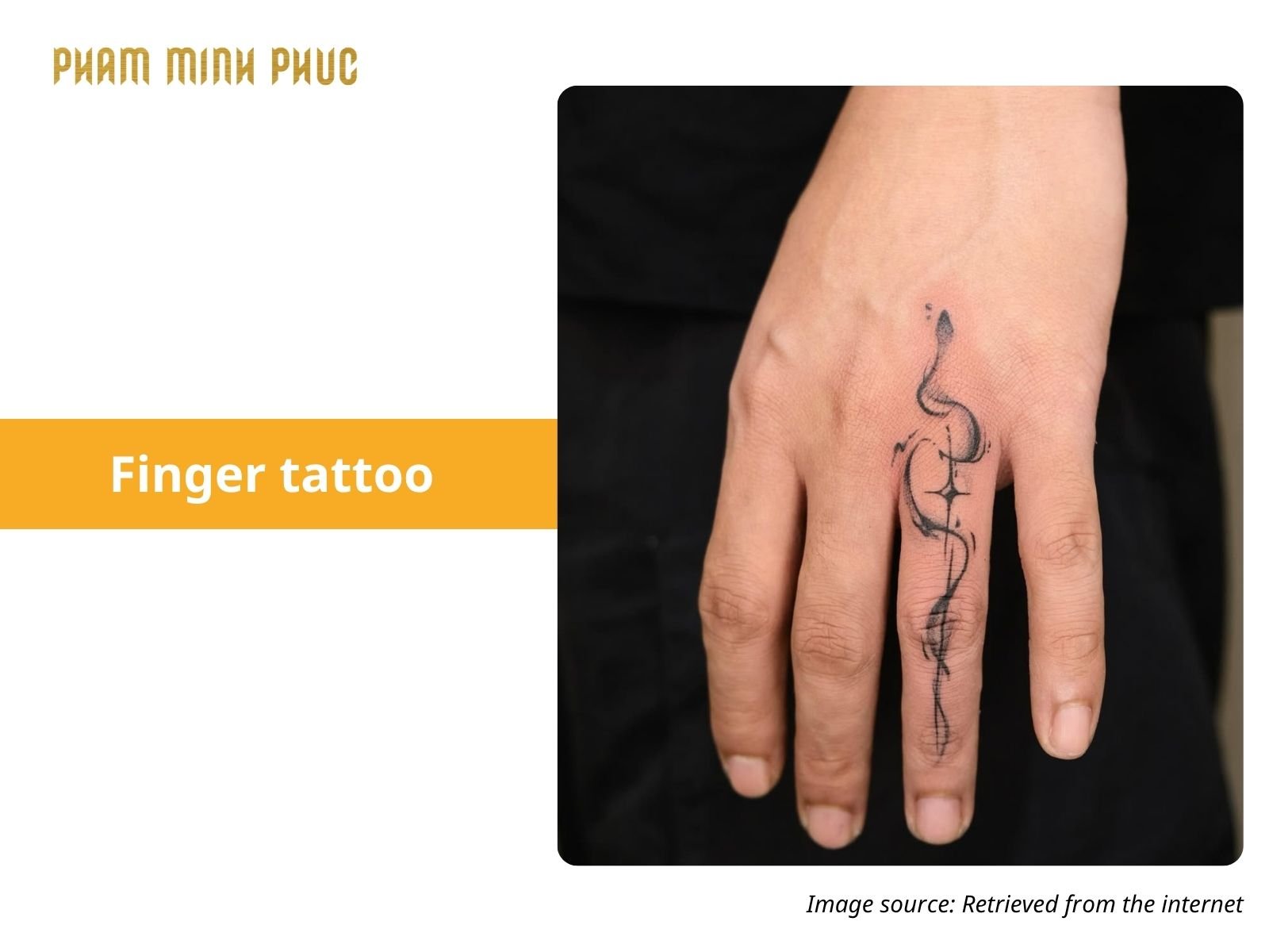 fineline finger tattoo