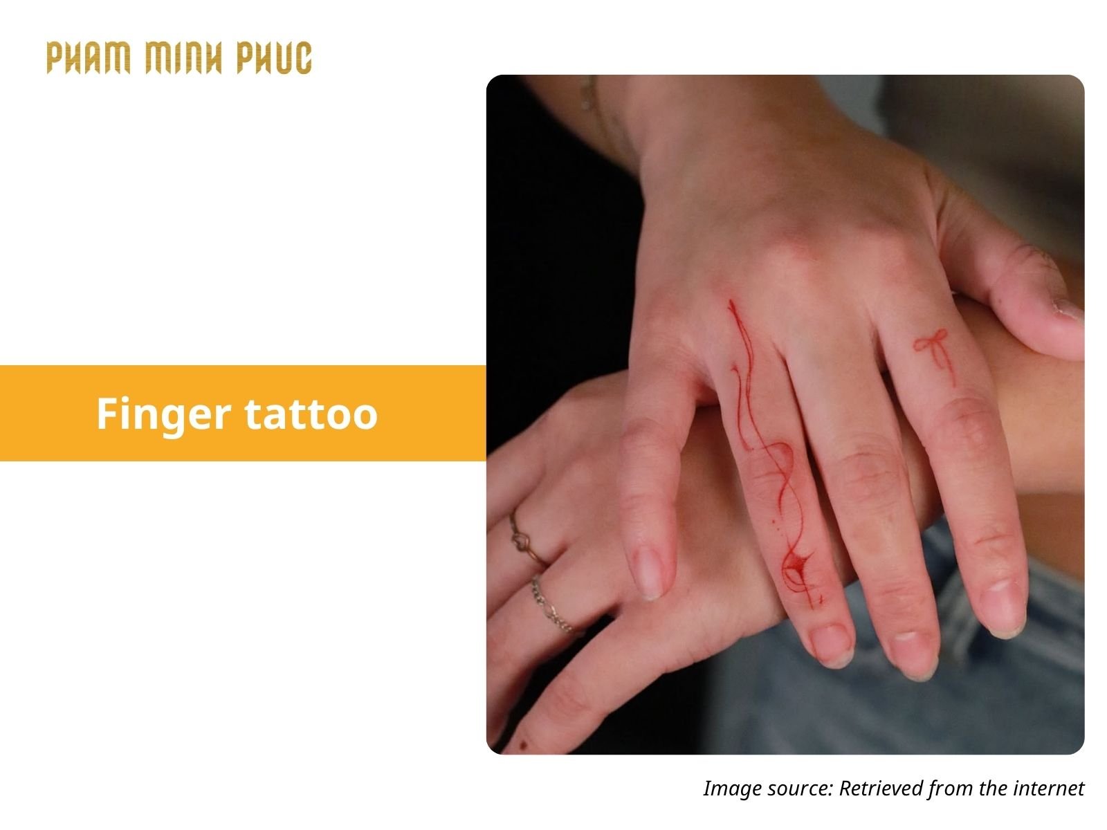 fineline finger tattoo