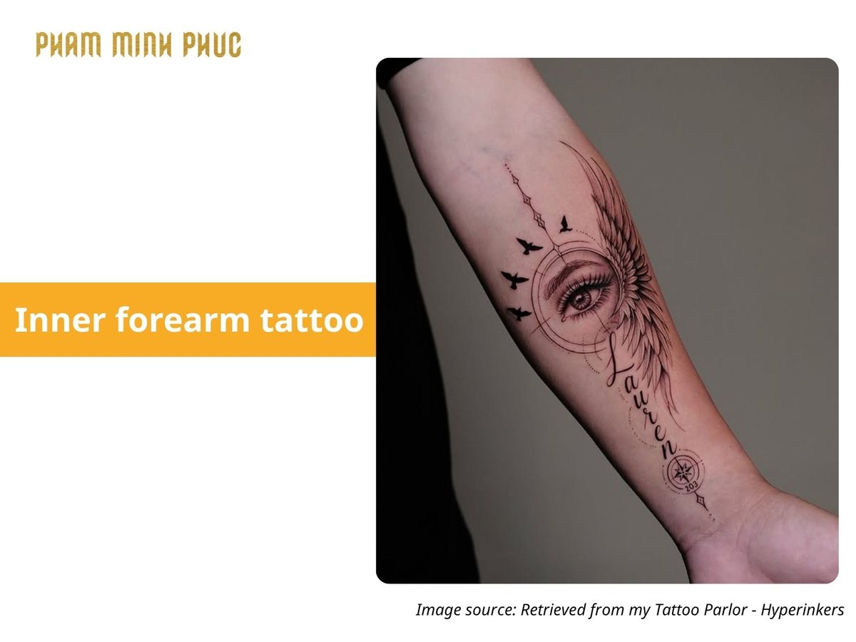 fineline inner forearm tattoo