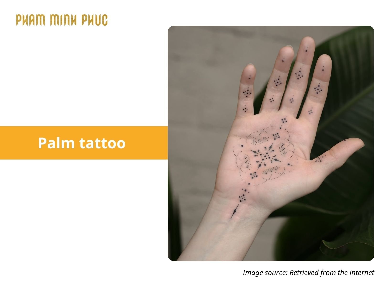 fineline palm tattoo