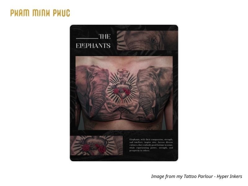 Full chest tattoo placement