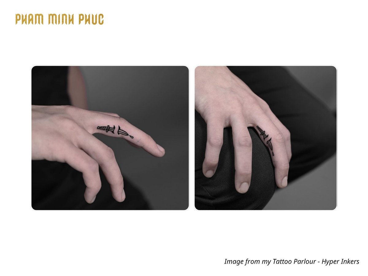 inner finger tattoo placement