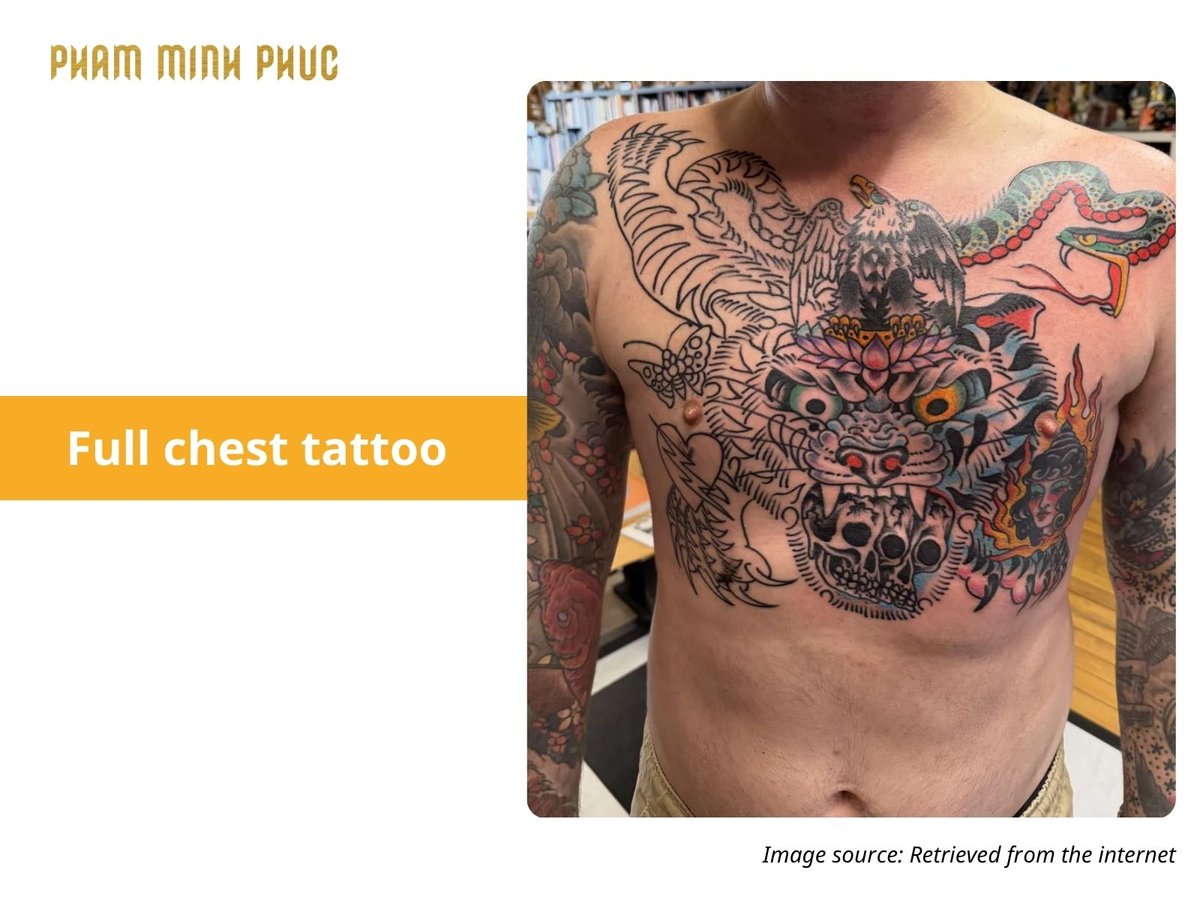 japanese full chest tattoo