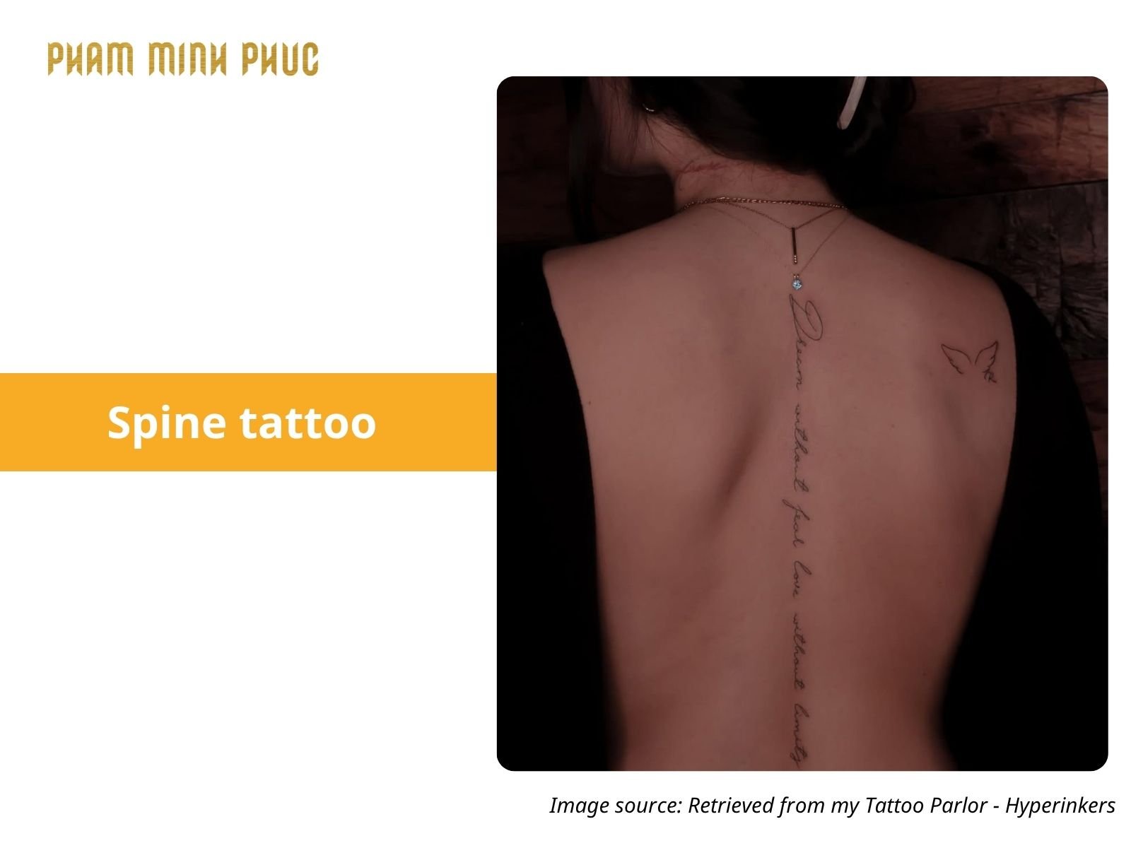 letter spine tattoo