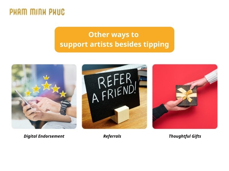 Other ways to support artist besides tipping