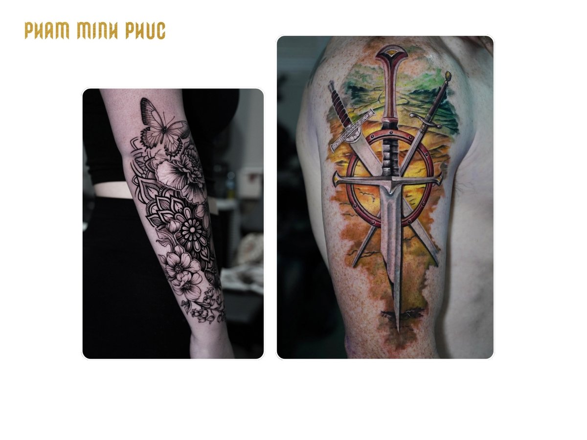 outer arm tattoo placement