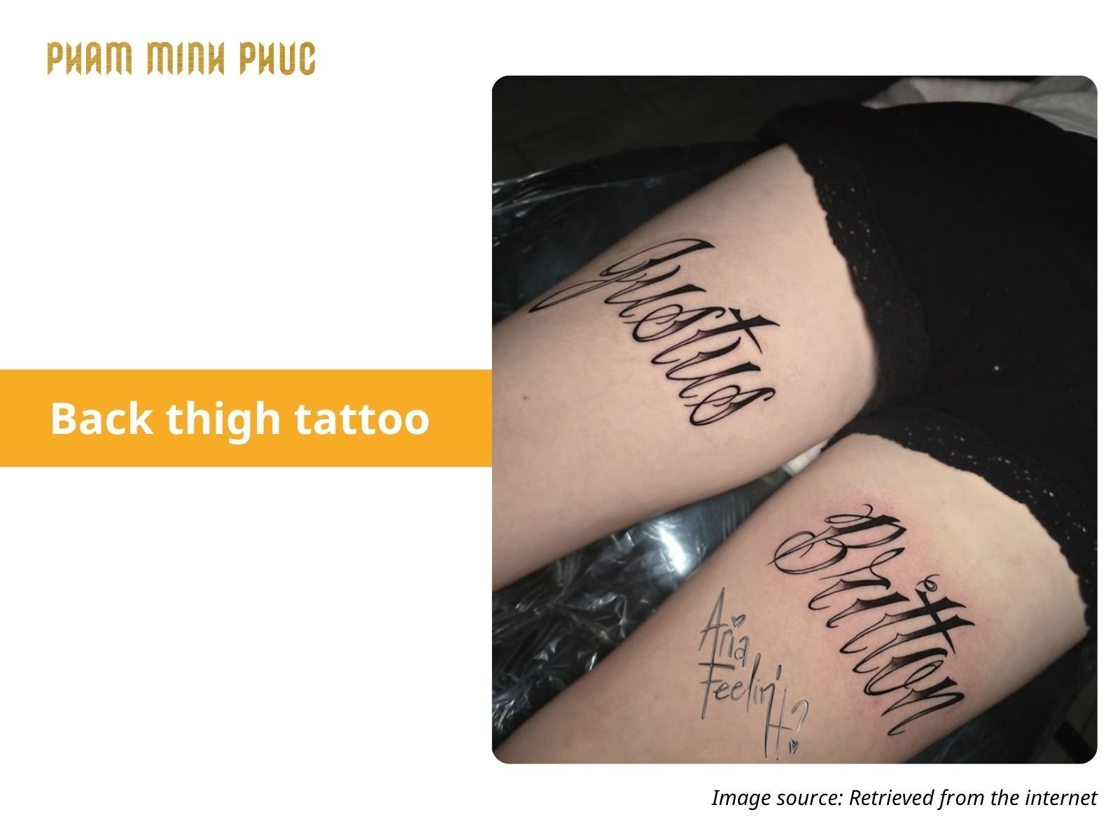 script back thigh tattoo