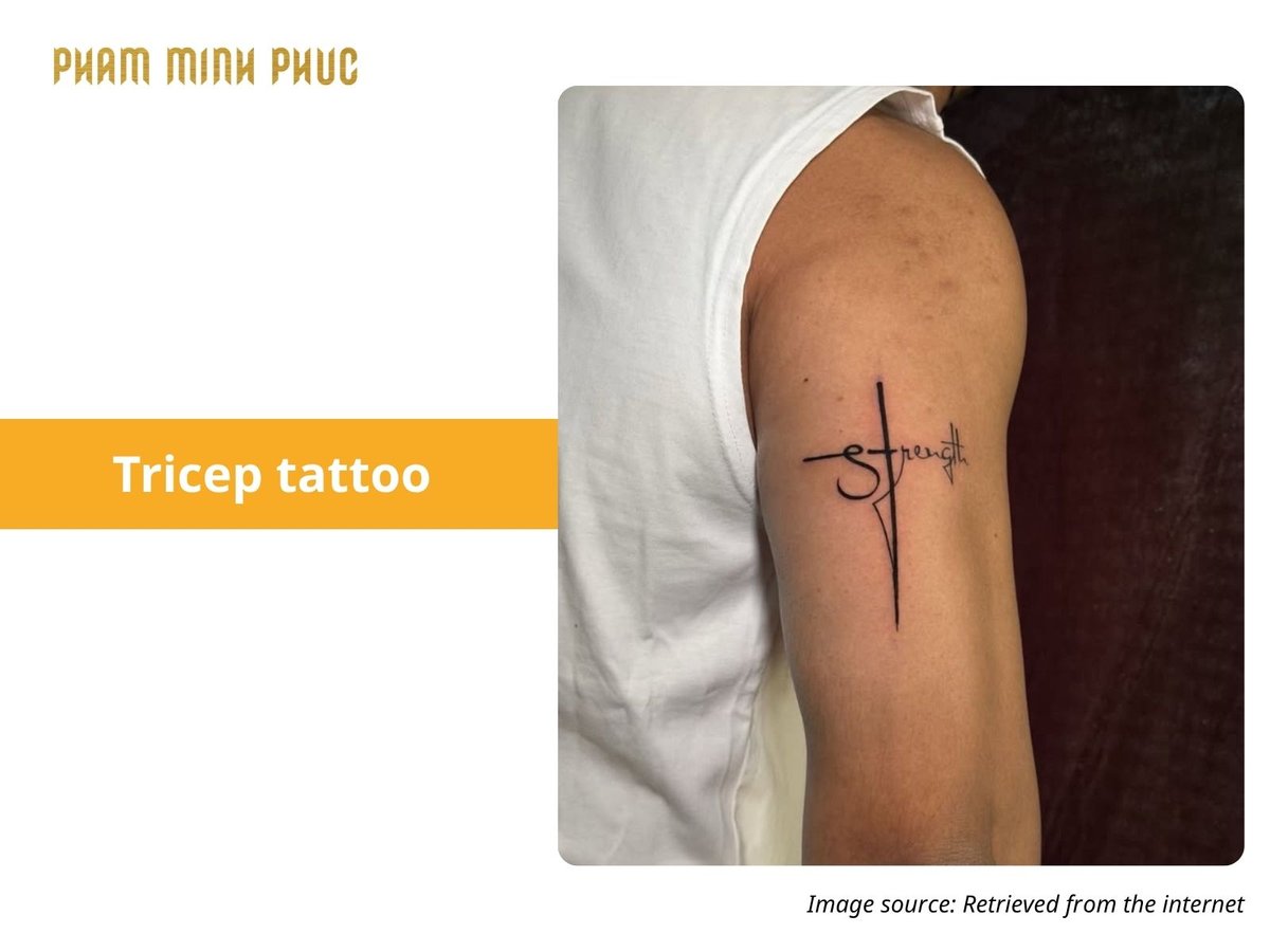 script tricep tattoo
