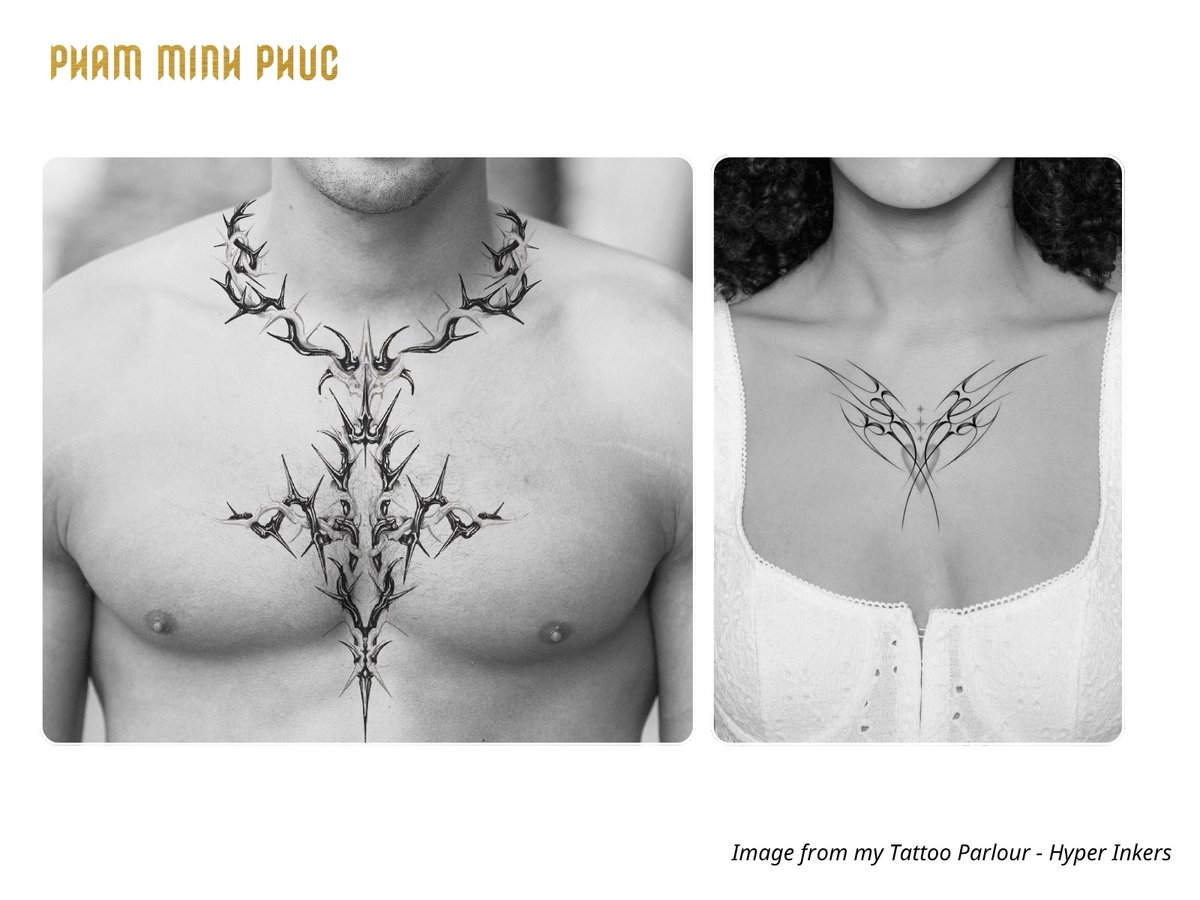 symmetrical pecs tattoo placement