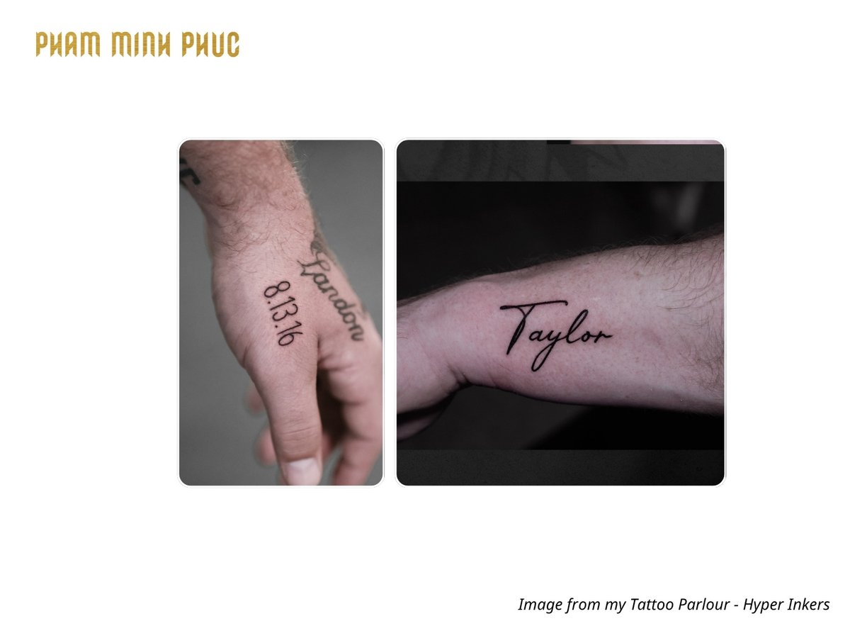 palm side of finger tattoo placement