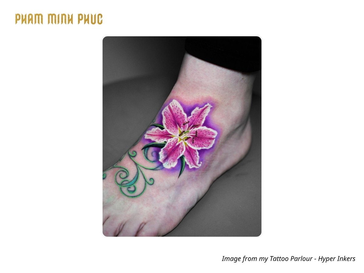 top foot tattoo placement