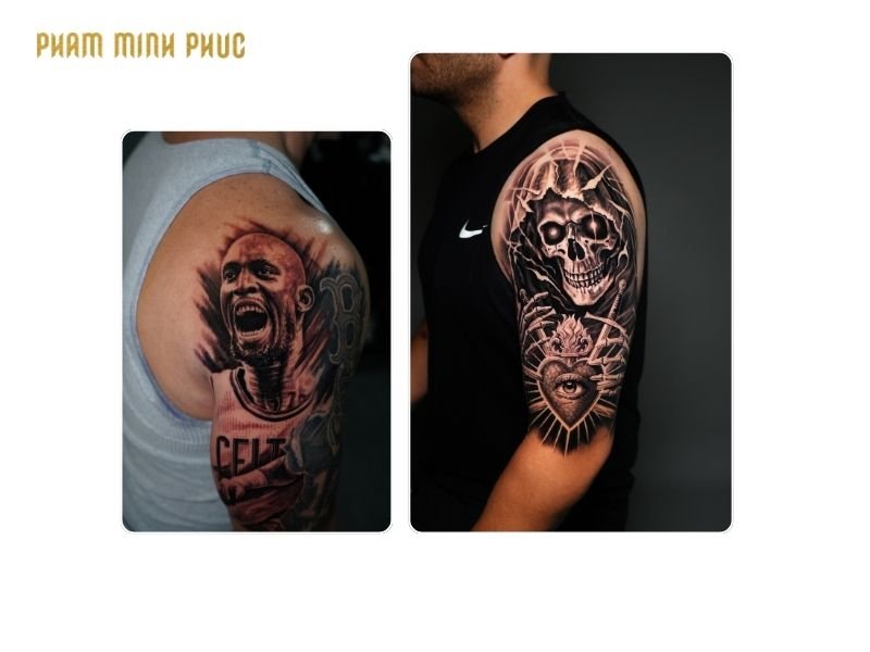 upper arm tattoo placement