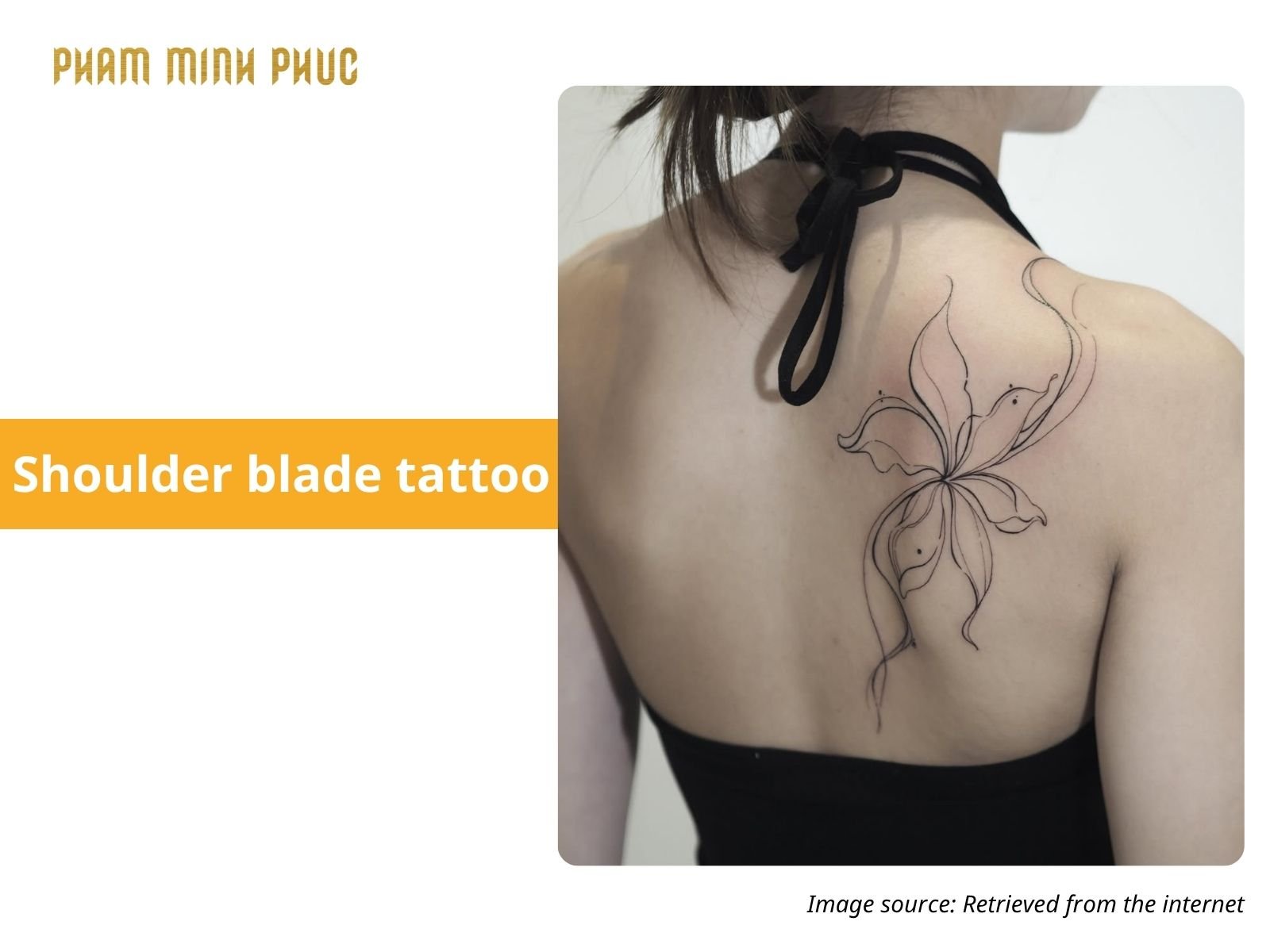 fineline shoulder blade tattoo