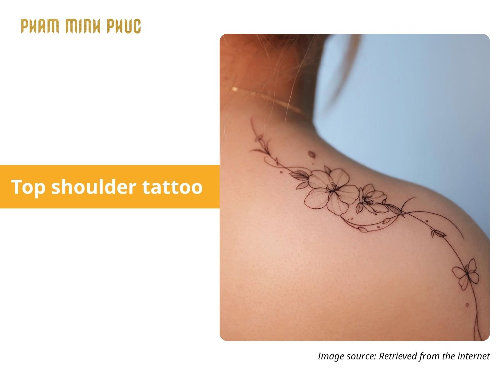 flower top shoulder tattoo