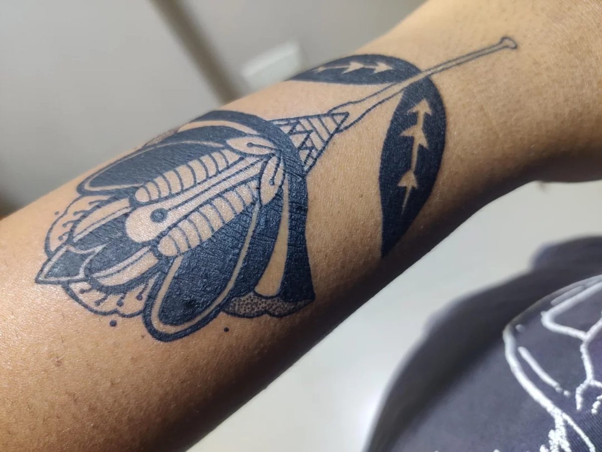 normal tattoo dry healing result