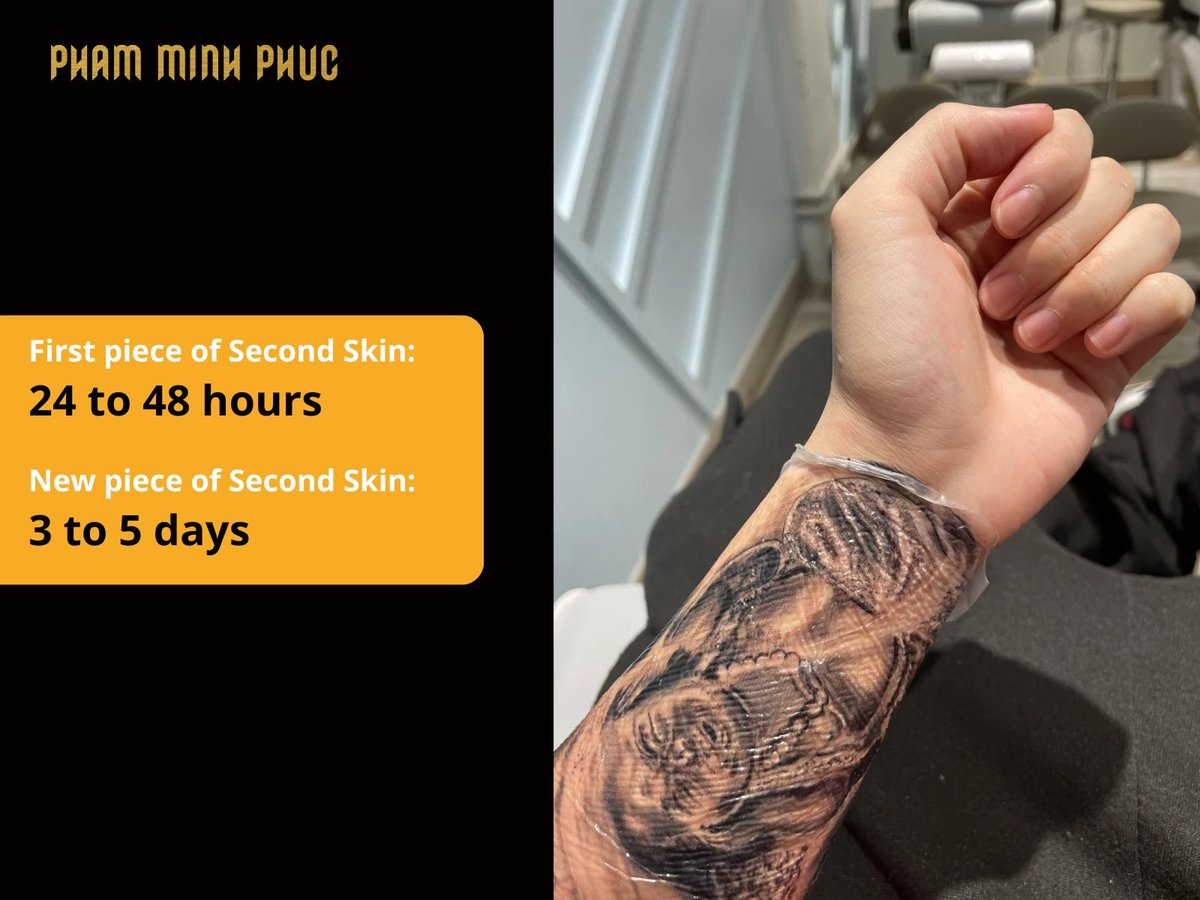 time to leave second skin on tattoo