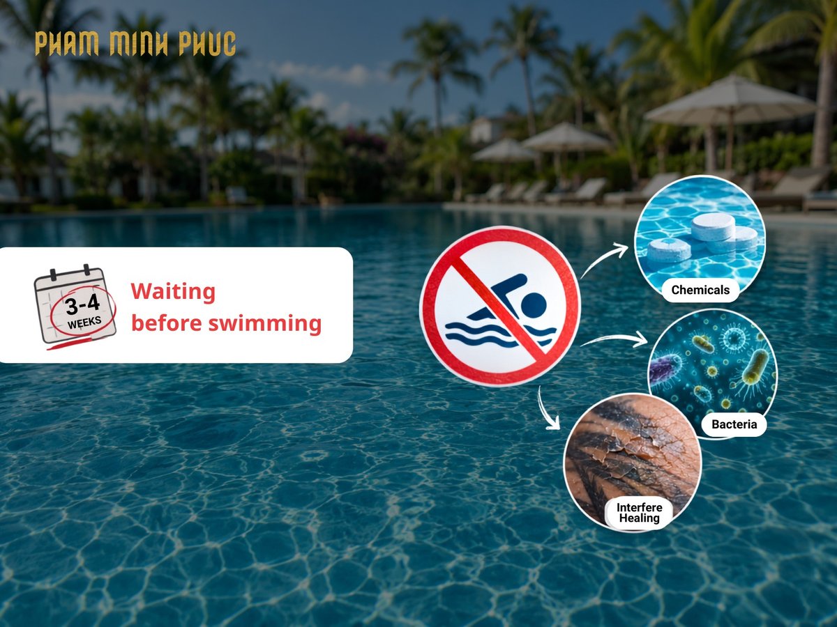 Waiting 3-4 weeks before swimming with tattoo