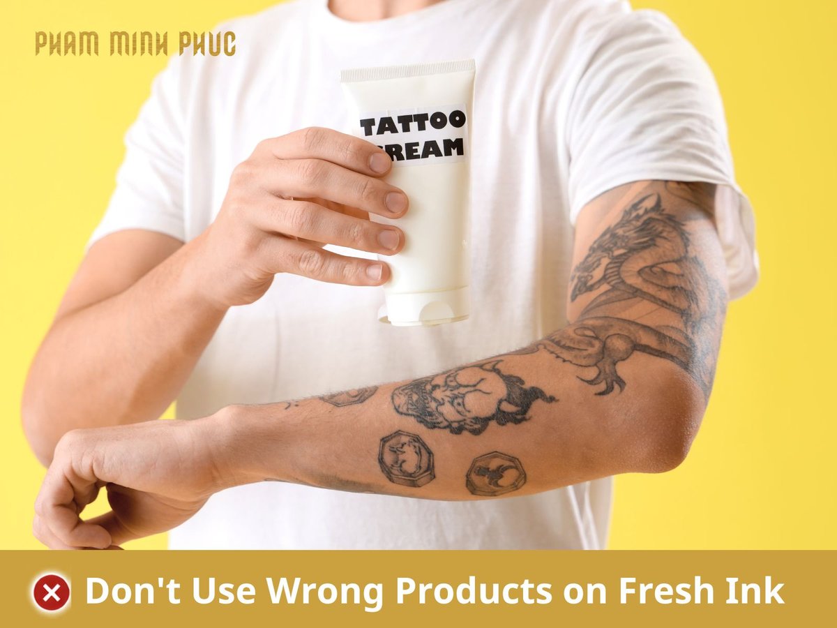 Avoid using the wrong skincare products after a tattoo