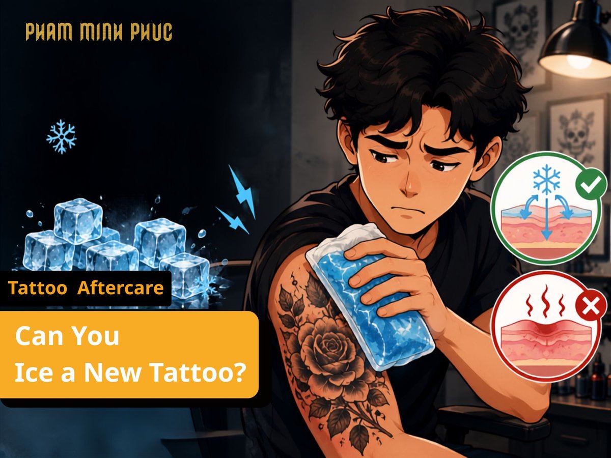 can you ice a new tattoo