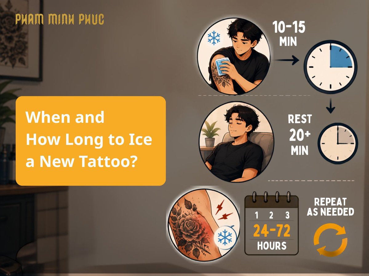 timeline to ice a new tattoo
