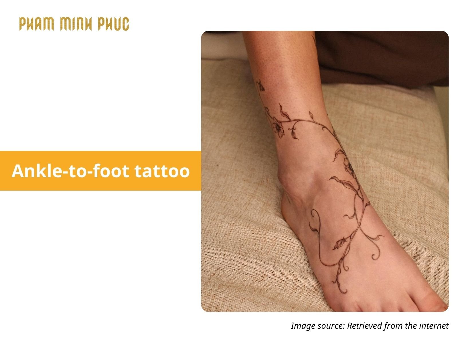 fineline ankle-to-foot tattoo
